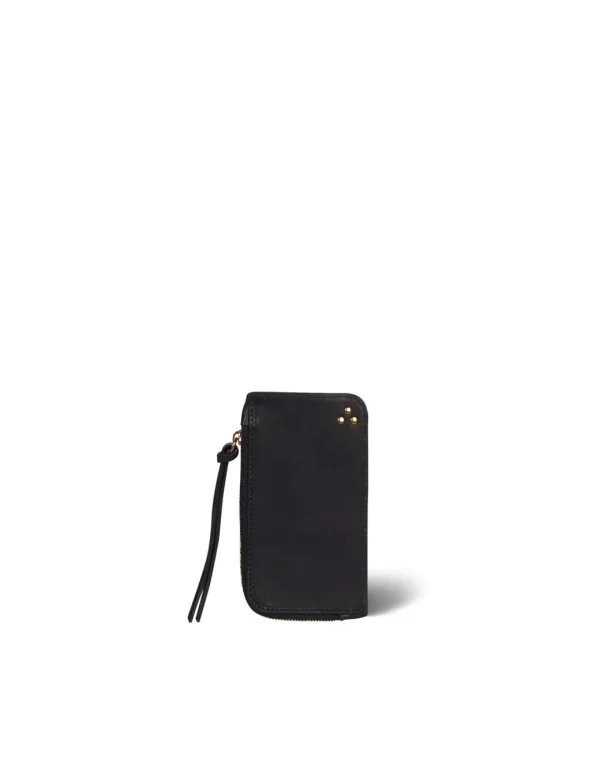 Jérôme Dreyfuss Clyde Noir brass cowskin