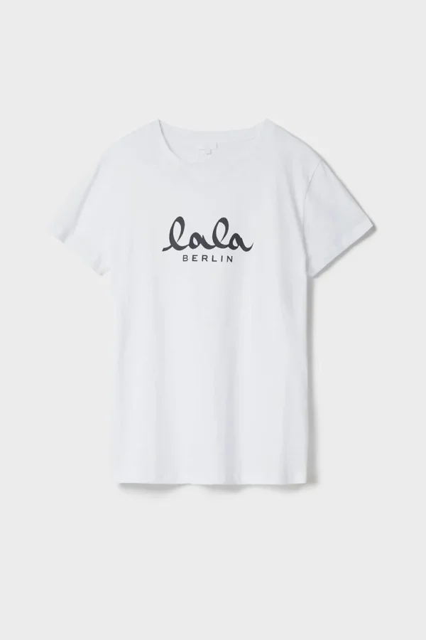 Lala Berlin T-shirt Cara coton lala white/black
