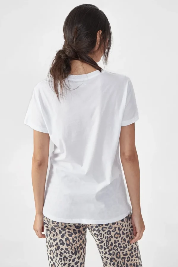 Lala Berlin T-shirt Cara coton lala white/black