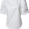 Louise Rømern Freddie Sammi Jo 3/4 Puff Sleeve White