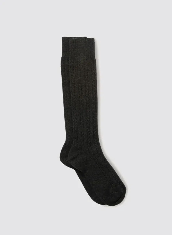 Maria la Rosa Scotland Knee Sock Dk Grey