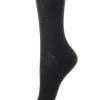 Pantherella Rose Rib Sock Merino Wool Chacoal