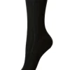 Pantherella Tabitha Rib Cashmere Socks Black
