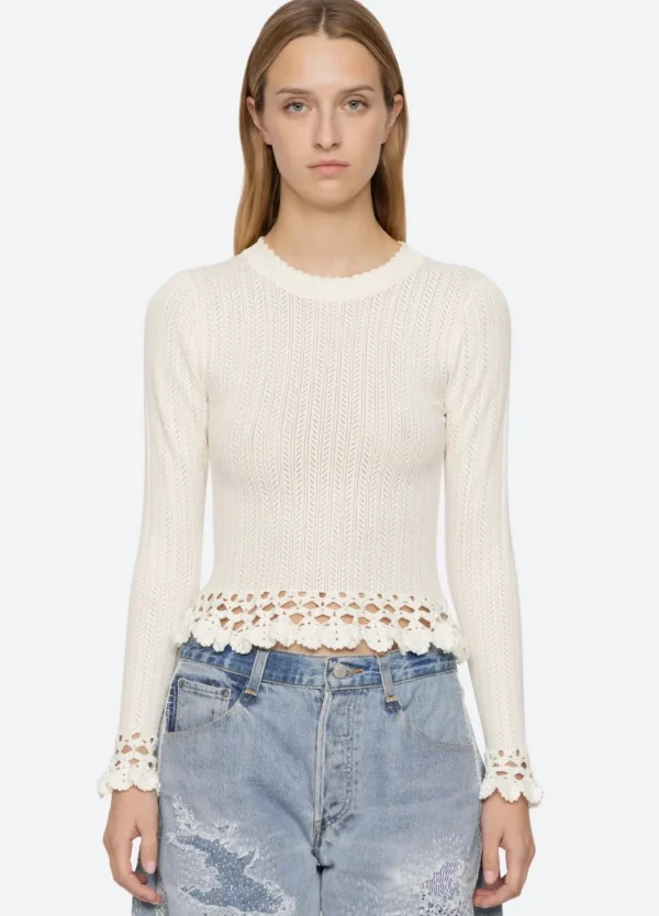 Sea New York Abbie Knit Cream