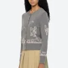 Sea New York Edin Farm Embroidery Cardigan Grey