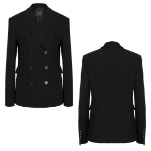 Seafarer Blazer Chantal Crepe di Lana Black