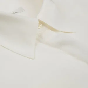 Stenströms Susan Silk Stretch Shirt Off-White